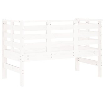 Tuinbankje 111,5x53x71 cm massief grenenhout wit 6