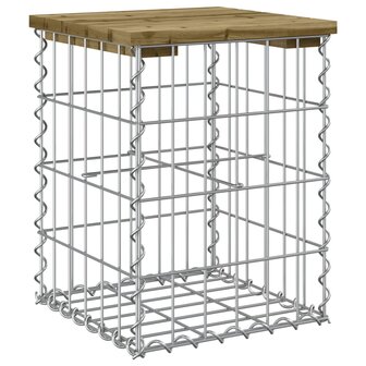 Tuinbank schanskorfontwerp 33x31x42 cm ge&iuml;mpregneerd grenenhout 2