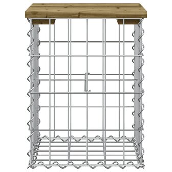 Tuinbank schanskorfontwerp 33x31x42 cm ge&iuml;mpregneerd grenenhout 3