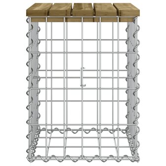 Tuinbank schanskorfontwerp 33x31x42 cm ge&iuml;mpregneerd grenenhout 4