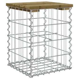 Tuinbank schanskorfontwerp 33x31x42 cm ge&iuml;mpregneerd grenenhout 5