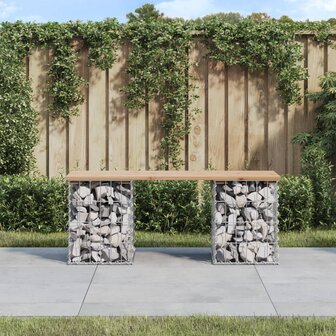 Tuinbank Schanskorfontwerp 103x31x42 cm massief grenenhout 1