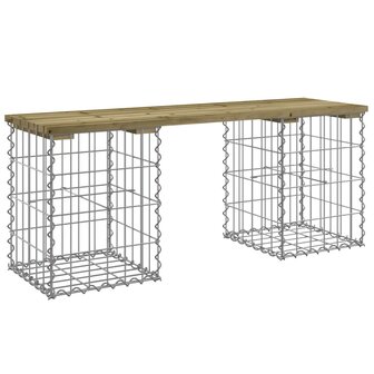 Tuinbank schanskorfontwerp 103x31x42 cm ge&iuml;mpregneerd hout 2