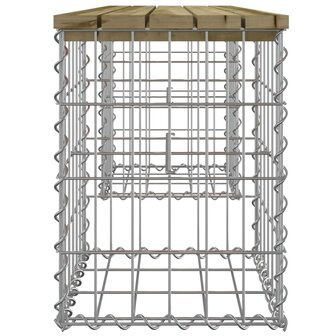 Tuinbank schanskorfontwerp 103x31x42 cm ge&iuml;mpregneerd hout 4