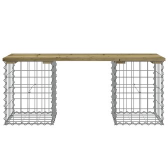 Tuinbank schanskorfontwerp 103x31x42 cm ge&iuml;mpregneerd hout 5