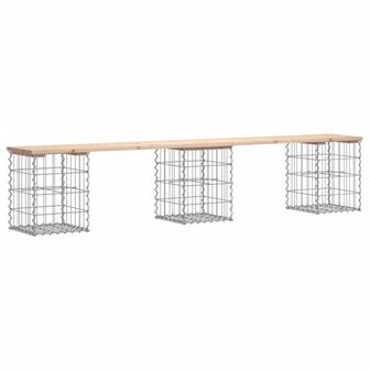 Tuinbank Schanskorfontwerp 203x31x42 cm massief grenenhout 2