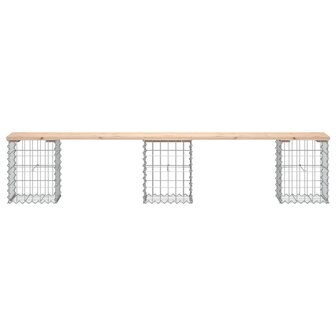 Tuinbank Schanskorfontwerp 203x31x42 cm massief grenenhout 3