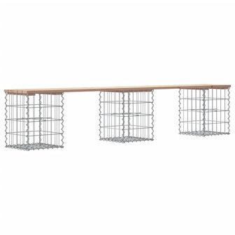 Tuinbank Schanskorfontwerp 203x31x42 cm massief grenenhout 5