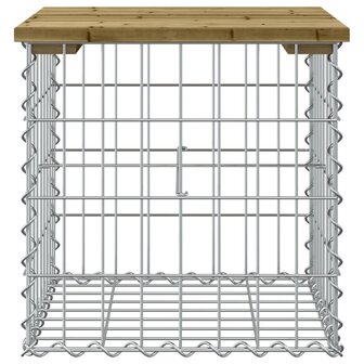 Tuinbank schanskorfontwerp 43x44x42 cm ge&iuml;mpregneerd grenenhout 3