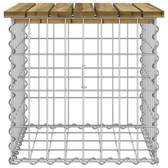 Tuinbank schanskorfontwerp 43x44x42 cm ge&iuml;mpregneerd grenenhout 4