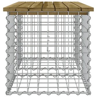 Tuinbank schanskorfontwerp 103x44x42 cm ge&iuml;mpregneerd hout 4