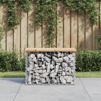 Tuinbank schanskorfontwerp 63x31,5x42 cm massief grenenhout 1