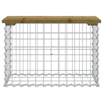 Tuinbank schanskorfontwerp 63x31,5x42 cm ge&iuml;mpregneerd hout 3