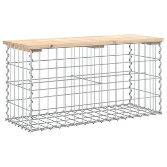 Tuinbank schanskorfontwerp 83x31,5x42 cm massief grenenhout 2