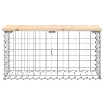 Tuinbank schanskorfontwerp 83x31,5x42 cm massief grenenhout 3