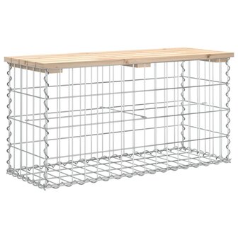 Tuinbank schanskorfontwerp 83x31,5x42 cm massief grenenhout 5