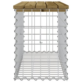 Tuinbank schanskorfontwerp 83x31,5x42 cm ge&iuml;mpregneerd hout 4