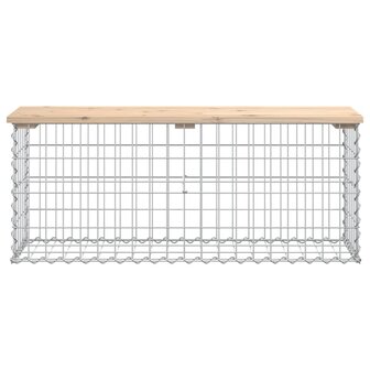 Tuinbank schanskorfontwerp 103x31,5x42 cm massief grenenhout 3