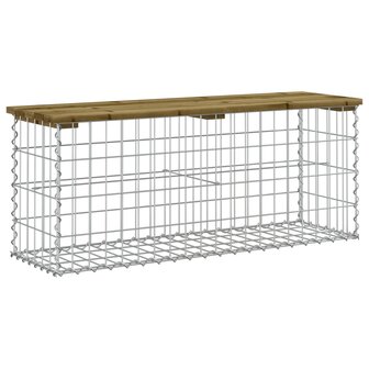 Tuinbank schanskorfontwerp 103x31,5x42 cm ge&iuml;mpregneerd hout 2