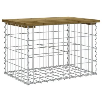 Tuinbank schanskorfontwerp 63x44x42 cm ge&iuml;mpregneerd grenenhout 2