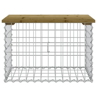 Tuinbank schanskorfontwerp 63x44x42 cm ge&iuml;mpregneerd grenenhout 3