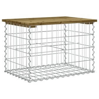 Tuinbank schanskorfontwerp 63x44x42 cm ge&iuml;mpregneerd grenenhout 5