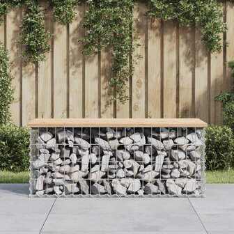 Tuinbank Schanskorfontwerp 103x44x42 cm massief grenenhout 1