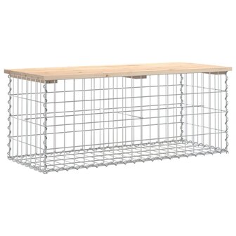 Tuinbank Schanskorfontwerp 103x44x42 cm massief grenenhout 2