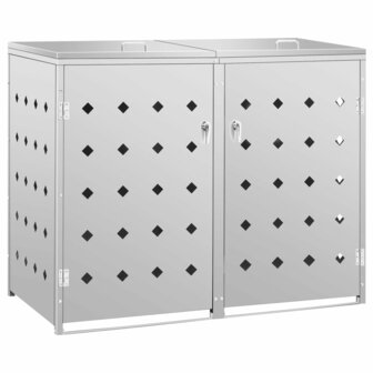 Containerberging dubbel 240 L roestvrij staal 2