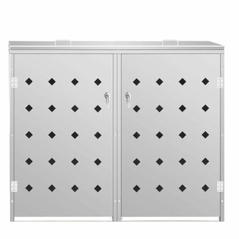 Containerberging dubbel 240 L roestvrij staal 3