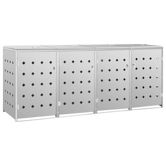 Containerberging vierdubbel 240 L roestvrij staal 2