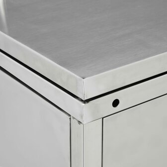 Containerberging vierdubbel 240 L roestvrij staal 5