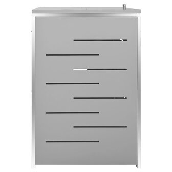 Containerberging vierdubbel 276,5x77,5x112,5 cm roestvrij staal 6