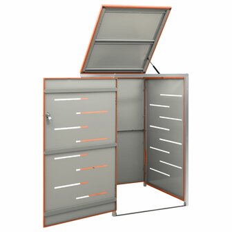 Containerberging enkel 69x77,5x112,5 cm roestvrij staal 3