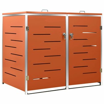 Containerberging dubbel 138x77,5x112,5 cm roestvrij staal 2