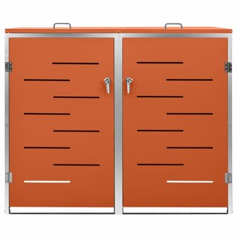 Containerberging dubbel 138x77,5x112,5 cm roestvrij staal 3