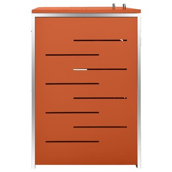 Containerberging dubbel 138x77,5x112,5 cm roestvrij staal 5