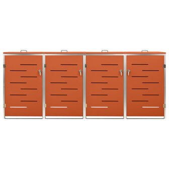 Containerberging vierdubbel 276,5x77,5x112,5 cm roestvrij staal 5