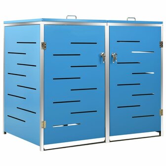 Containerberging dubbel 138x77,5x112,5 cm roestvrij staal 2