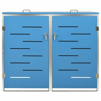 Containerberging dubbel 138x77,5x112,5 cm roestvrij staal 5