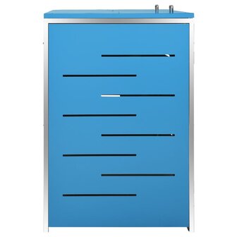 Containerberging dubbel 138x77,5x112,5 cm roestvrij staal 6