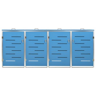 Containerberging vierdubbel 276,5x77,5x112,5 cm roestvrij staal 5