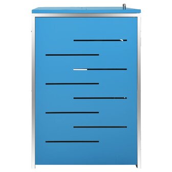 Containerberging vierdubbel 276,5x77,5x112,5 cm roestvrij staal 6