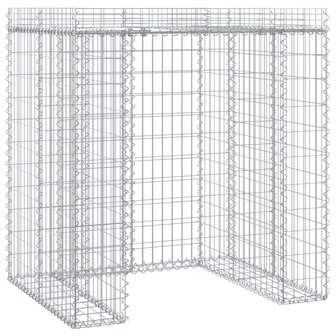 Schanskorf voor vuilnisbak 110x91x120 cm gegalvaniseerd ijzer 2