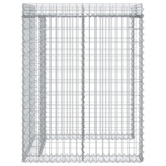 Schanskorf voor vuilnisbak 110x91x120 cm gegalvaniseerd ijzer 4