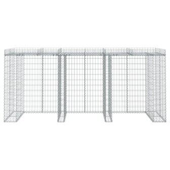 Schanskorf voor vuilnisbak 270x91x120 cm gegalvaniseerd ijzer 3