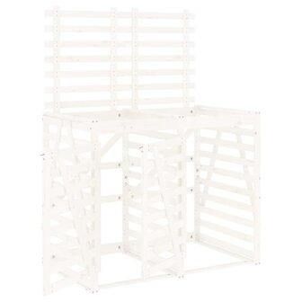Containerberging dubbel massief grenenhout wit 2