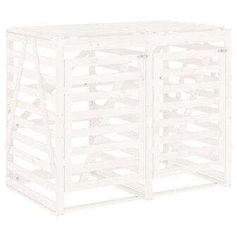 Containerberging dubbel massief grenenhout wit 5