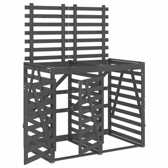 Containerberging dubbel massief grenenhout grijs 2