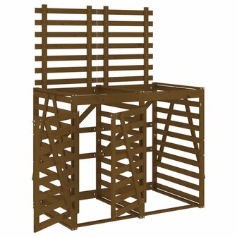 Containerberging dubbel massief grenenhout honingbruin 2